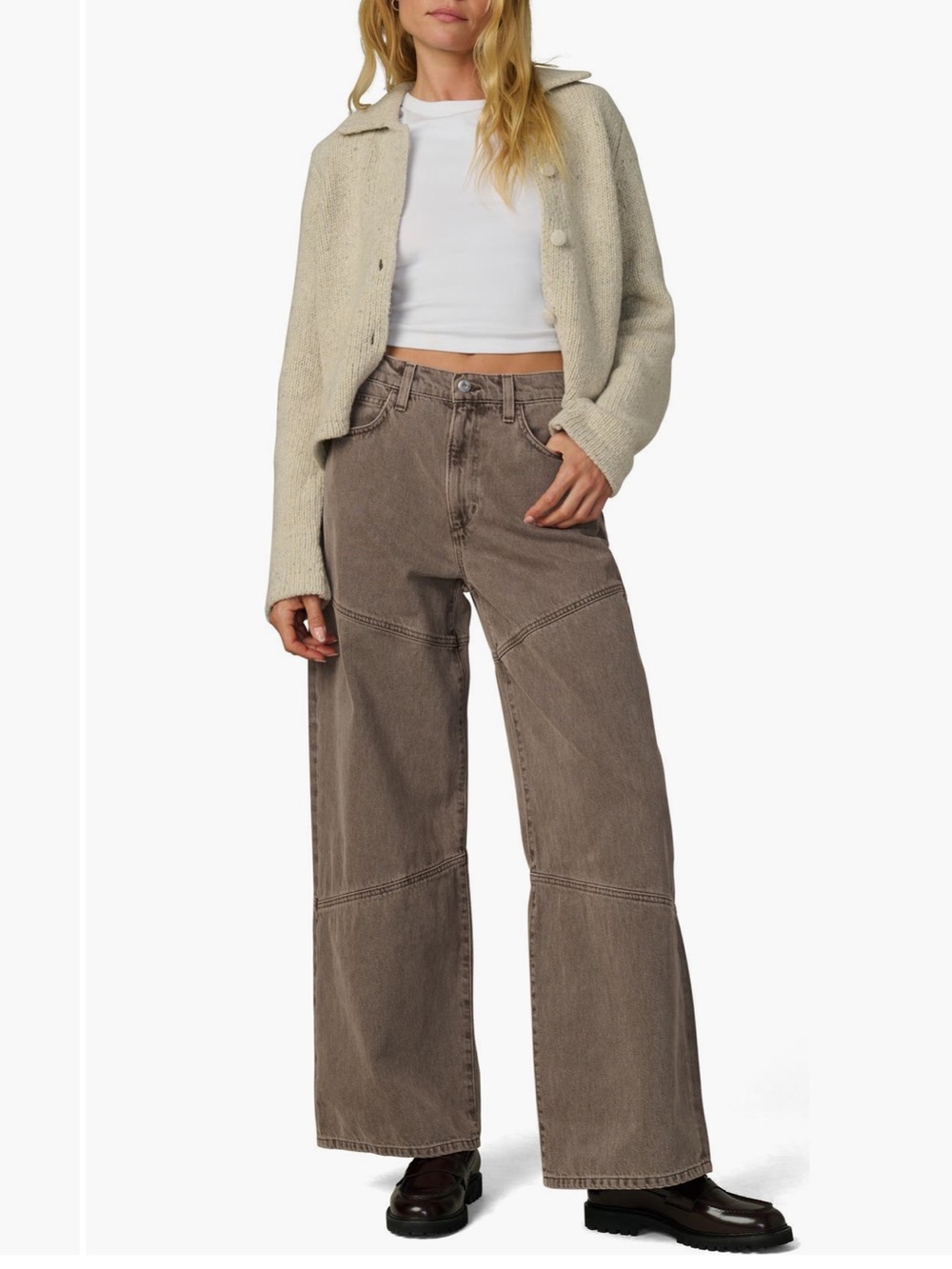 Joe’s • Wide-Leg Women's Jeans in Taupe